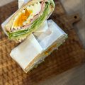 たべものにっき　tabemono's cooksnap of when they made 卵とハムのサンド♡.