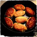 Cal6's cooksnap of when they made お魚のソーセージ入りおからがんも♪.
