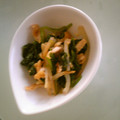 ミッフィーこき's cooksnap of when they made ほうれん草ともやしのお浸し.