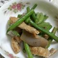 masaaihiro's cooksnap of when they made インゲンと油あげの炒め煮.