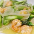 aaaYappe's cooksnap of when they made 海老とアスパラガスの生姜炒め.