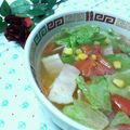 キョク's cooksnap of when they made ベーコンレタス☆スープ.