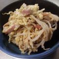 жゆきにゃж's cooksnap of when they made 簡単★ベーコンもやしの玉子炒め.