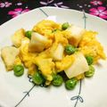 シャンプーハット's cooksnap of when they made 旬です！グリーンピースの卵炒め☆.