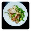 salymama's cooksnap of when they made 蒸し鶏と水菜の韓国風サラダ.