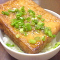 papikun's cooksnap of when they made 男前！厚揚げだけ丼♪.
