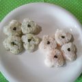 kururin18's cooksnap of when they made ＊幸福を呼ぶクローバーおにぎり＊.