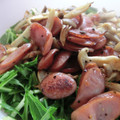 soratea's cooksnap of when they made みず菜ときのこのサラダ.