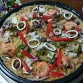 siopa's cooksnap of when they made ■ワイン片手に♪ホットプレートパエリア■.