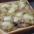 あまいこびと's cooksnap of when they made 朝食に！おやつに！バナナチーズトースト＊.