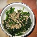 ∞yurimi∞'s cooksnap of when they made ちょうどｲｲ味☆ ほうれん草のごま和え.