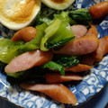 ☆hikonyan☆'s cooksnap of when they made 青梗菜とウインナーの中華炒め.