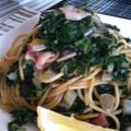 むちmuchiko's cooksnap of when they made 栄養満点☆チャードのスパゲッティー.