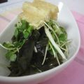 ピンクのたまご's cooksnap of when they made カイワレとワカメのカリカリ★ポンドレ和え.