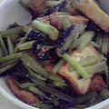 pecochan's cooksnap of when they made 小松菜と厚揚げのさっと炒め煮.