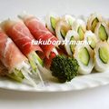 たくぼん☆ママ's cooksnap of when they made 生ハムの野菜巻き.