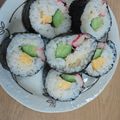 みかんれもん's cooksnap of when they made 簡単海苔巻き。(卵・カニかま・きゅうり）.