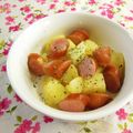 ｍａｒｉ♪'s cooksnap of when they made ピリッと新じゃがとウインナーの炒め物♪.