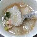 ゆきゆいななな's cooksnap of when they made 絶品♡新玉ねぎと大根のほっこりスープ.