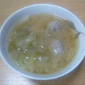 yaminomei's cooksnap of when they made 茄子と秋刀魚のつみれ汁.