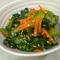 なーなちゃん's cooksnap of when they made 簡単！小松菜と人参のナムル★お弁当にも★.
