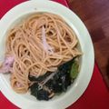 宅建セブン's cooksnap of when they made 蒸し鶏とホウレン草の柚子胡椒パスタ.