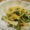 えりぴょぴょん's cooksnap of when they made カリカリ梅で☆大根と水菜の彩りサラダ.