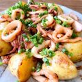 あっちゃんキッチン♪'s cooksnap of when they made いかとじゃがいものガリバタ炒め♪.