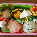 モジョモジョ's cooksnap of when they made カエルさんおにぎり.