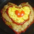 ぐうたらパンダ。's cooksnap of when they made バレンタインにハートサラダ♪.