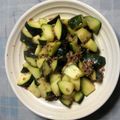 みるくたぬき's cooksnap of when they made ズッキーニと挽き肉の梅風味炒め.