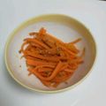 milkymiwa's cooksnap of when they made お弁当の彩りに！にんじんのきんぴら.