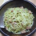 たくちくた's cooksnap of when they made バジルとベーコンのスパゲッティー.