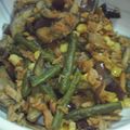 九道礼菜's cooksnap of when they made 茄子とインゲンのツナカレー炒め.