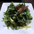 fuwamocos's cooksnap of when they made ニラとじゃこの黒胡椒和え.