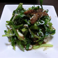 fuwamocos's cooksnap of when they made ニラとじゃこの黒胡椒和え.