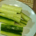 midori_'s cooksnap of when they made きゅうりのごま油和え.