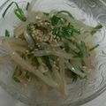 リンラン's cooksnap of when they made 大葉ともやしのごま油和え.