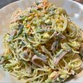 ★なみ☆'s cooksnap of when they made まるでデリの味！絶品なめらかサラスパ.