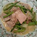 OIPI's cooksnap of when they made *レタスとチキンのカレー炒め*.
