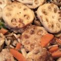 miriyuri's cooksnap of when they made レンコンと豚挽き肉の照り焼き.