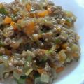horara☆'s cooksnap of when they made 挽肉と野菜のトロ～リ餡かけ丼♪.
