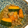 つぅ☆６１５１'s cooksnap of when they made 簡単！！レンジdeかぼちゃとひき肉の煮物.
