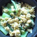 ミニうさちゃん's cooksnap of when they made シンプルすぎる☆青菜と卵の塩麹炒め.