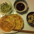 れあちぃずまま's cooksnap of when they made 栄養満点！ニラたっぷり豆腐チヂミ.