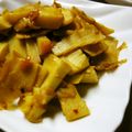 maruru-nn's cooksnap of when they made たけのことかまぼこの細切り炒め.