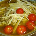 エキストラホット's cooksnap of when they made ひき肉と干し海老のトムヤム素麺.