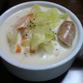 ちぃ(･･★)'s cooksnap of when they made 簡単☆ゴロゴロ野菜のミルクスープ煮.