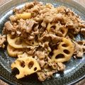 pali's cooksnap of when they made 秋のれんこんと牛肉の*しぐれ煮バルサミコ.