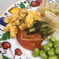 ＲＫまま's cooksnap of when they made 水菜とトマトのふわふわ卵炒め.